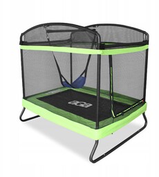 Trampolina Ogrodowa dla dzieci Aga z siatką Prostokątna