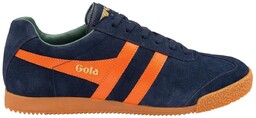 Gola Classics Men''s Harrier Suede Trainers Navy/Moody Orange/Sage