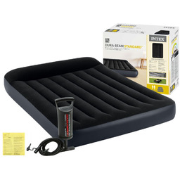 Materac Dmuchany Dwuosobowy 137x191x25 Intex 64142 + POMPKA