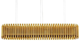 Lampa wisząca GALLIANO LONG ciemne złoto - aluminium,