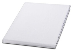Karo Prześcieradło bawełniane 180x200 białe 01 jednobarwne