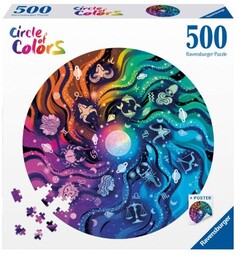 Ravensburger PUZZLE 2D 500 PALETA KOLORóW. ASTRONOMIA