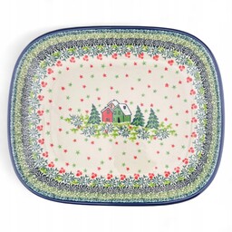 Półmisek, miska do panierowania Unikat Domki U5037 Ceramika