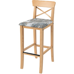 Pokrowiec na krzesło barowe Ingolf z tapicerowanym siedziskiem,
