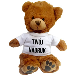 Pluszowy miś na prezent z własnym nadrukiem