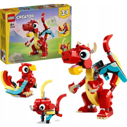 LEGO CREATOR 3 W 1 31145 CZERWONY SMOK
