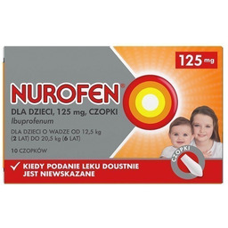 Nurofen 125 mg czopki, 10 sztuk