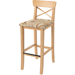 Pokrowiec na krzesło barowe Ingolf z tapicerowanym siedziskiem,