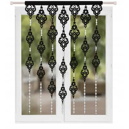 Dekoracyjny Ażurowy Panel Filc Z Koralikami Firana Gotowa