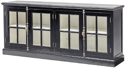 Komoda Josephine Black 190cm, 190 x 45 x