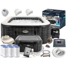 Zestaw Premium Dmuchane Ogrodowe Spa PureSpa Greystone Deluxe