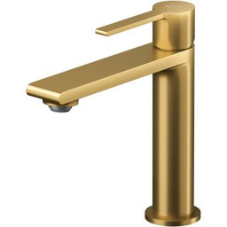 CERSANIT Bateria umywalkowa stojąca VIRGO złota szczotkowana S951-865