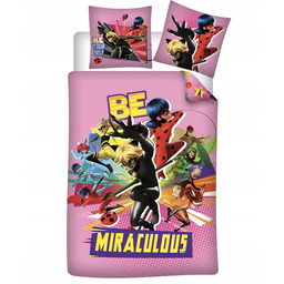 Różowa Pościel Biedronka Miraculous 140x200