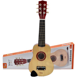 Viga Toys Viga Drewniana gitara dla dzieci Naturalna
