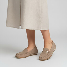 Armodo Mokasyny damskie, cholewka ze skóry naturalnej mokasynowa