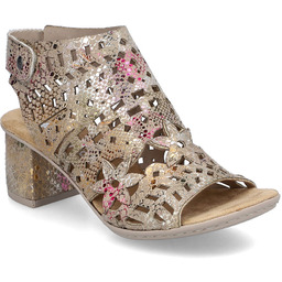 Sandały damskie zabudowane ażurowe Rieker 64780-90