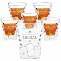 Szklanki do whisky x6 z grawerem dla niego