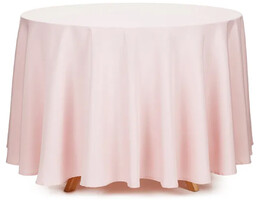 Obrus brudny róż okrągły - 230 cm -