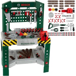 Duży warsztat Bosch dla dzieci młotek piła imadło