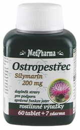 Ostropest, silymarin - 200 mg, 67tab