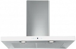 TOFLESZ Okap przyścienny 90cm ETNA inox, biała szyba
