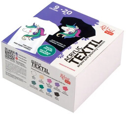 Farby do tkanin Unicorn 20ml 9 kolorów -