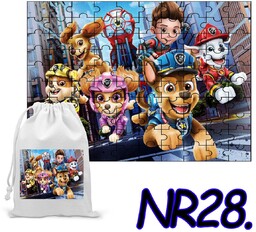 PUZZLE 70 EL. UKŁADANKA PREZENT PSI PATROL PIESKI