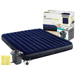 Materac Dmuchany Dwuosobowy 183x203x25 Intex 64755 + POMPKA