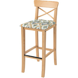 Pokrowiec na krzesło barowe Ingolf z tapicerowanym siedziskiem,