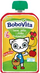 BoboVita Kicia Kocia Mus w tubce, jabłko, banan,