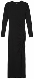 Cropp - Czarna sukienka z długim rękawem -