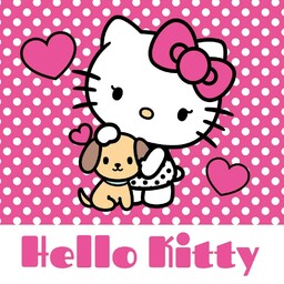 Carbotex Ręcznik magiczny 30x30 cm Hello Kitty różowy