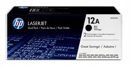 Tonery Oryginalne Hp 12A (Q2612AD) (Czarne) (dwupak) Black