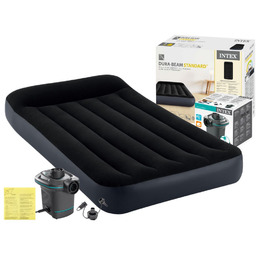 Materac Dmuchany Jednoosobowy 99x191x25 Intex 64141 + POMPKA