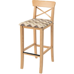 Pokrowiec na krzesło barowe Ingolf z tapicerowanym siedziskiem,