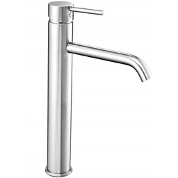 Bateria Umywalkowa Wysoka Chrom Nablatowa Łazienkowa Rea Lungo