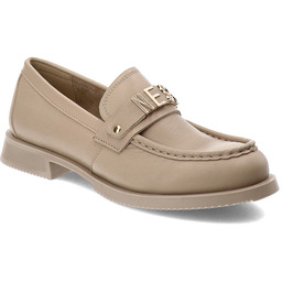 Nessi Beżowe Mokasyny Eleganckie Obuwie Damskie