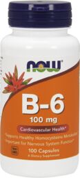 Now Foods B-6 100 mg, witamina B6, 100