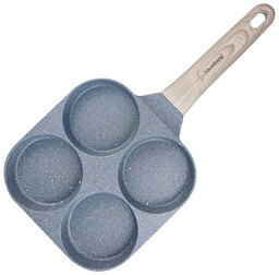 Edinos Szara patelnia do jajek z 4 wgłębieniami