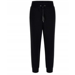 Guess Czarne Spodnie Dresowe Z Lampasami I Kieszeniami