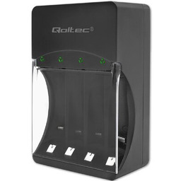 QOLTEC Ładowarka 50653 do akumulatorków Ni-Mh i Ni-Cd