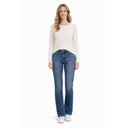 UNITED COLOR OF BENETTON DŻINSY MOM JEANS WYSOKI