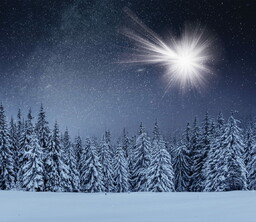 Tło do szopki, Gwiazda Betlejemska 150/130cm