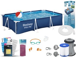 Basen Bestway 300x201x66 Ogrodowy Stelażowy 56411 11w1