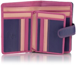 Zgrabny kolorowy portfel damski Visconti RB-51 RFID -