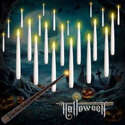 12SZT Floating Candles Led z Magiczna różdżka Halloween