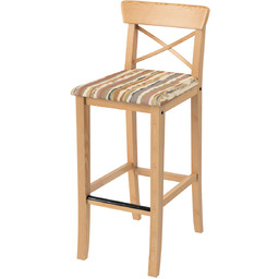 Pokrowiec na krzesło barowe Ingolf z tapicerowanym siedziskiem,