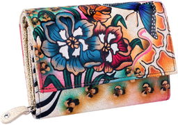 KOCHMANSKI skórzany portfel damski ręcznie malowany 4268