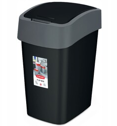 Kosz na śmieci Curver Flip Bin 50L, czarny
