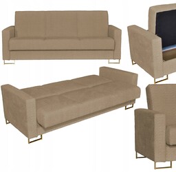 Kanapa sofa Marcello rozkładana wersalka spania bonell łóżko